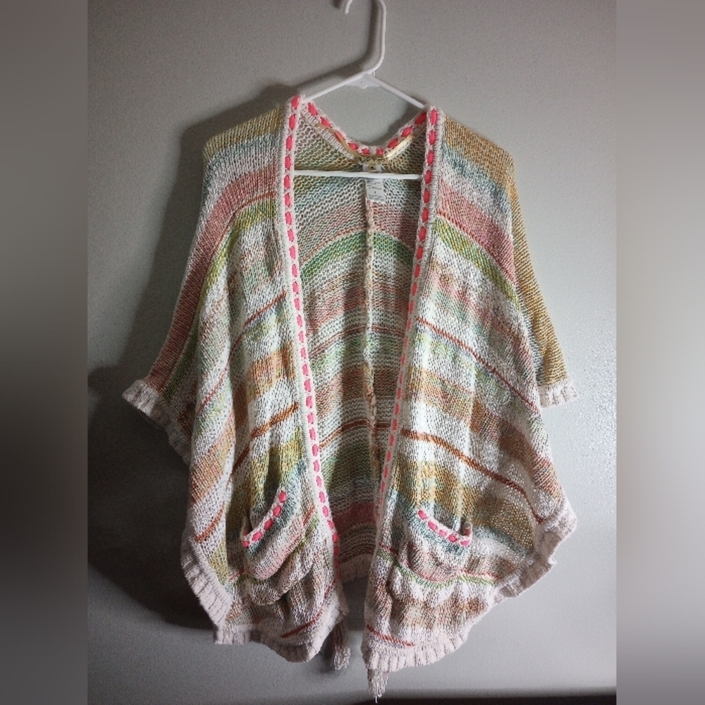 Democracy multicolor sweater size large